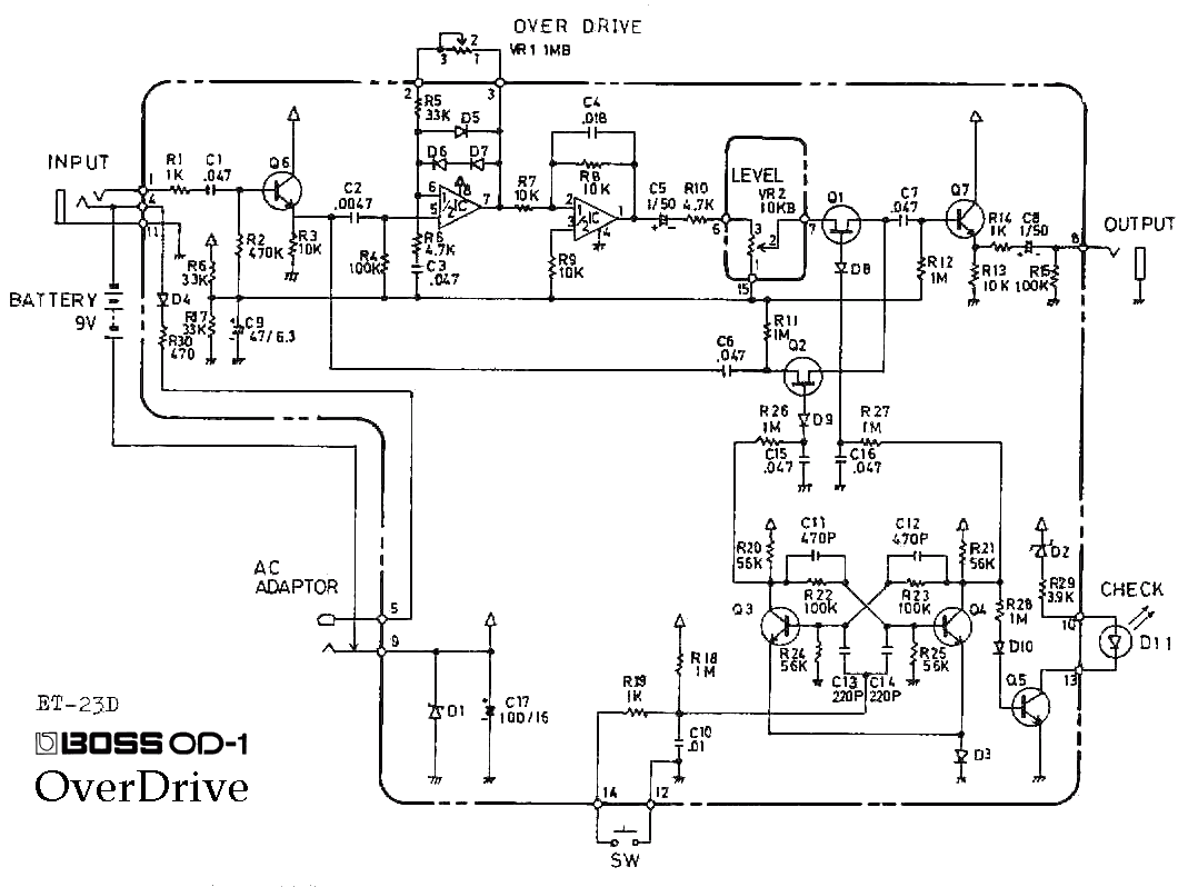 Designing a classic OD-1/TS-808/SD-1 Overdrive – Electric Druid